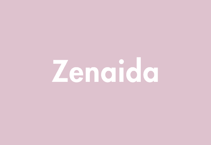 Zenaida meaning