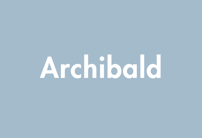 Archibald meaning