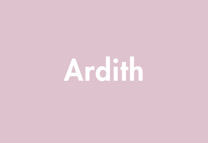 Ardith meaning