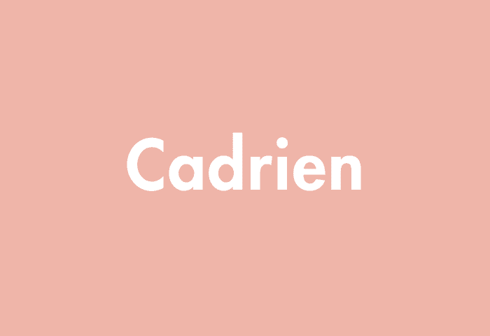 Cadrien meaning