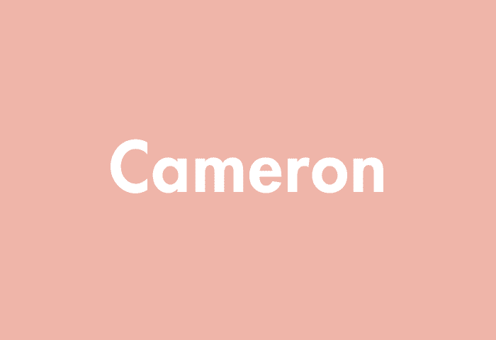 Cameron meaning