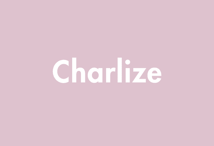 Charlize meaning