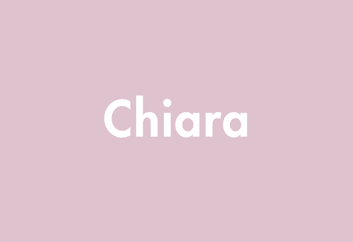 Chiara meaning