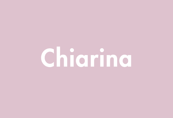 Chiarina meaning