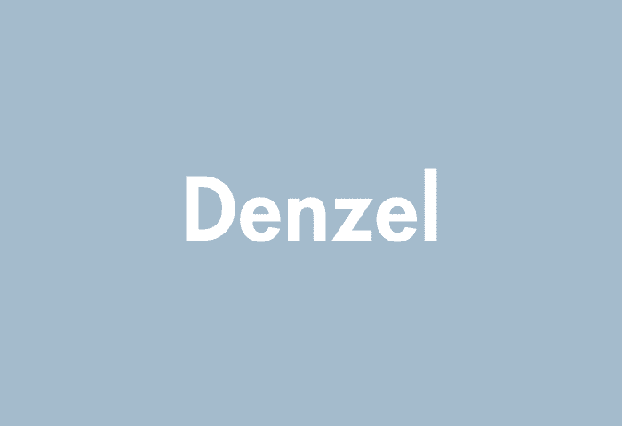 Denzel meaning