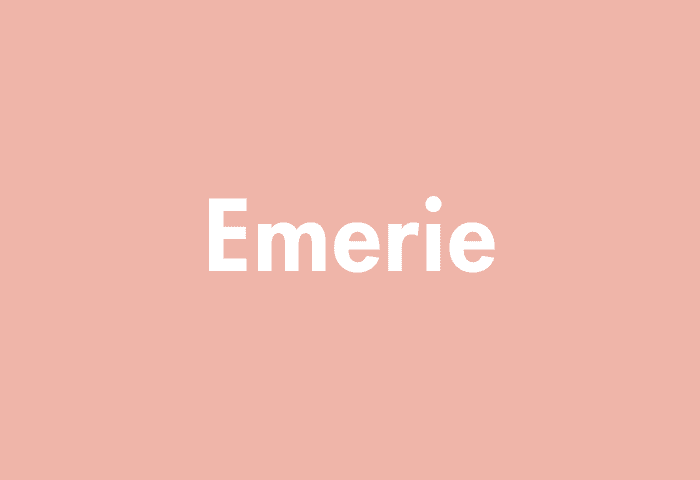 Emerie meaning