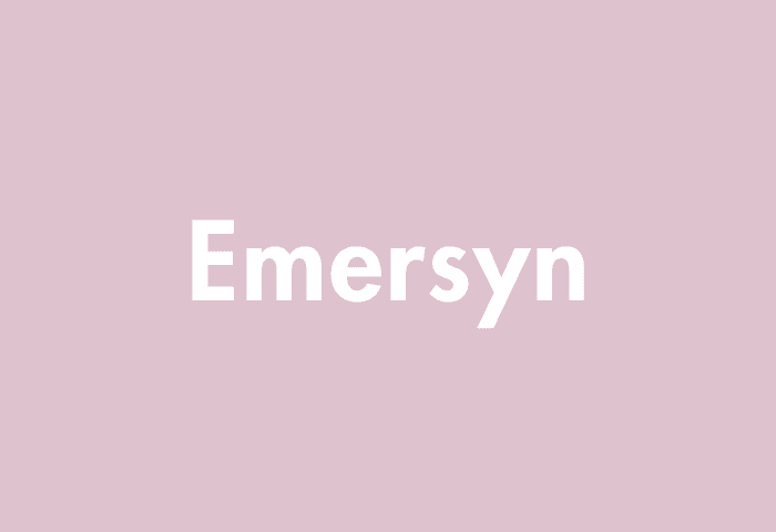 Emersyn meaning