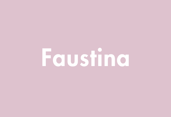 Faustina meaning