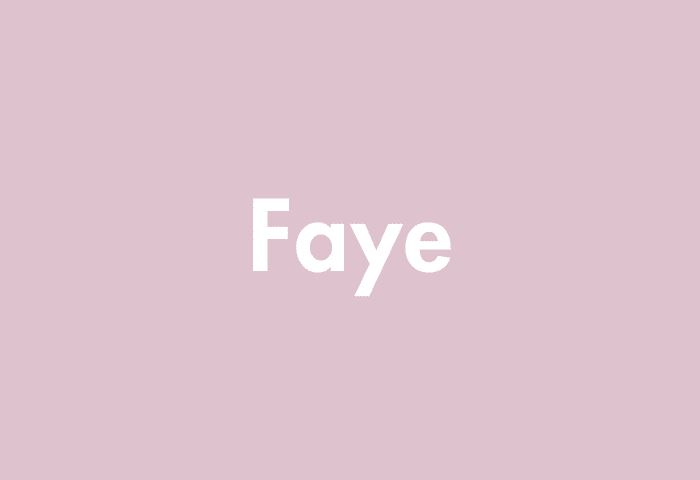 Faye meaning