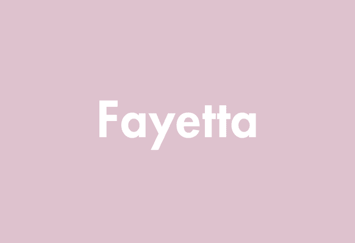 Fayetta meaning