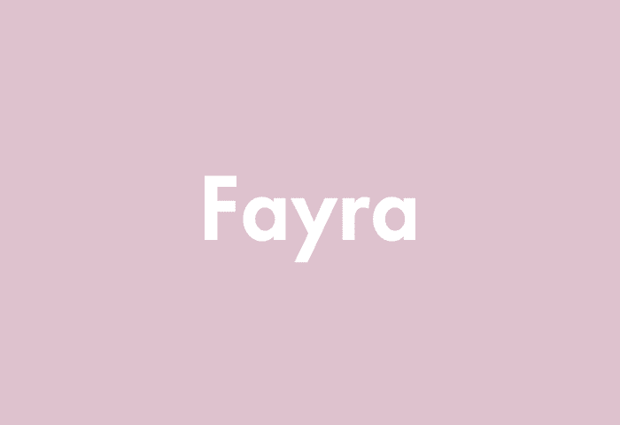 Fayra meaning