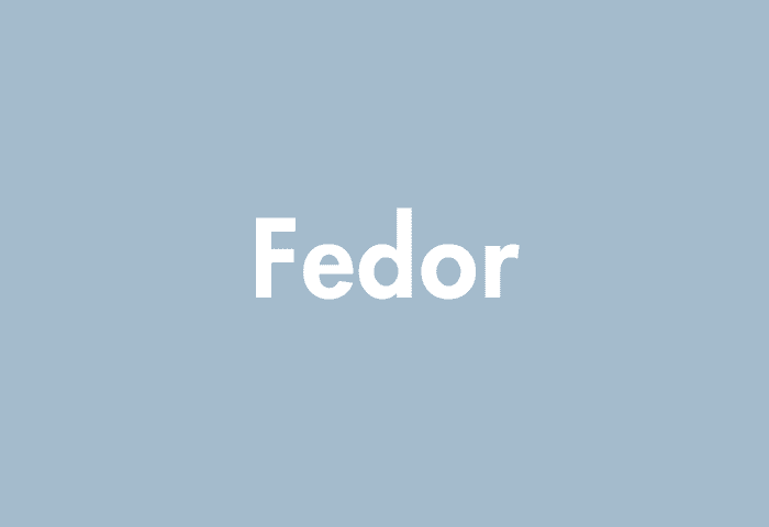 Fedor meaning