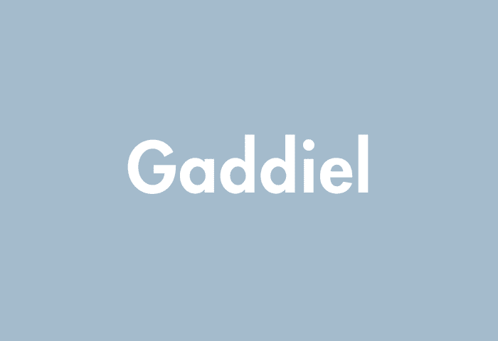 Gaddiel meaning