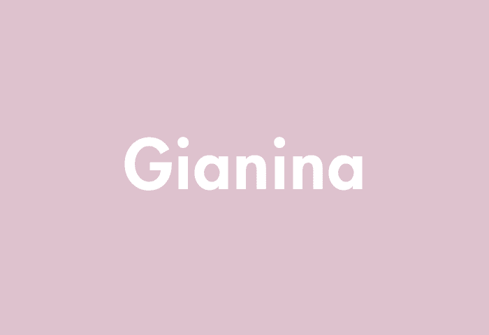 Gianina meaning