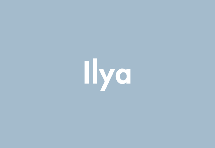 Ilya meaning