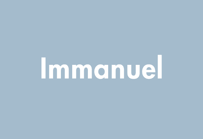 Immanuel meaning