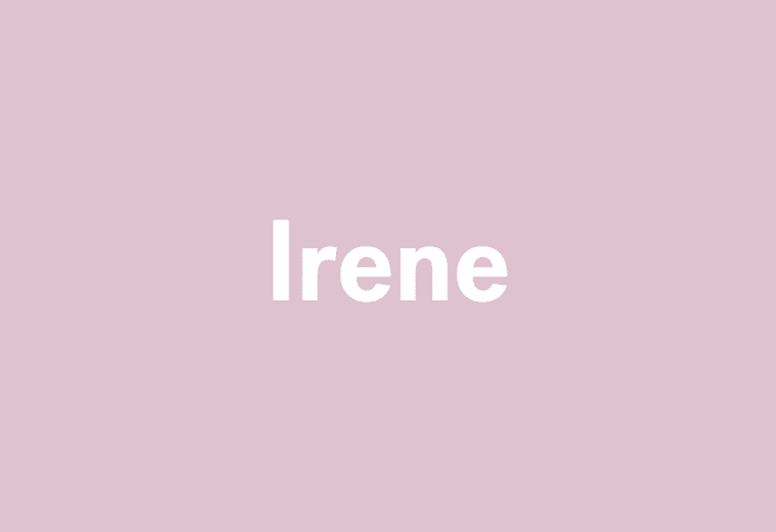Irene meaning