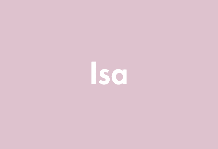 Isa meaning