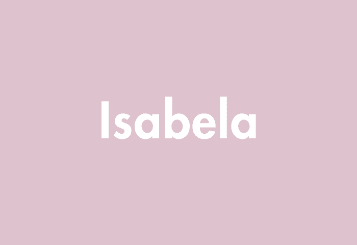 Isabela meaning