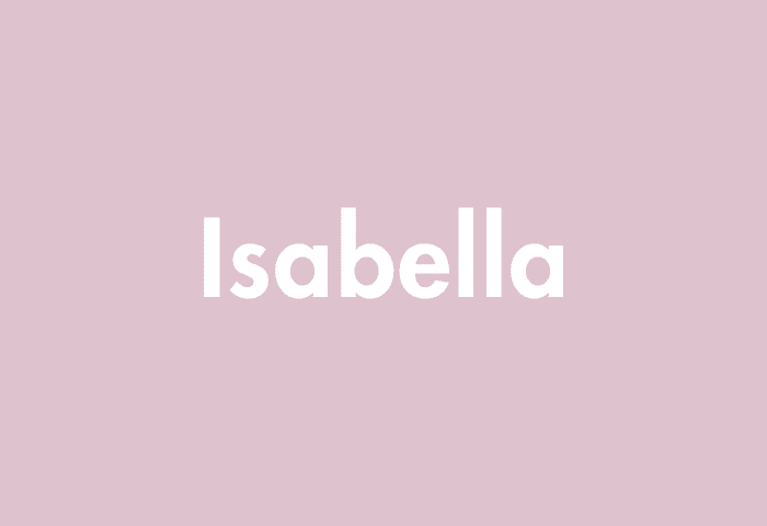 Isabella meaning