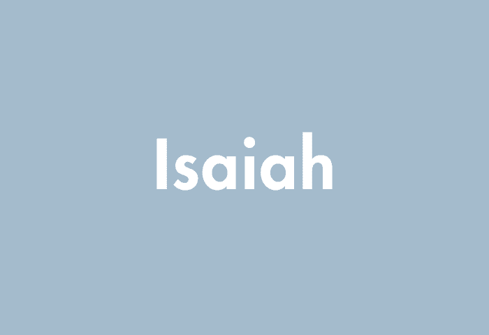 Isaiah meaning