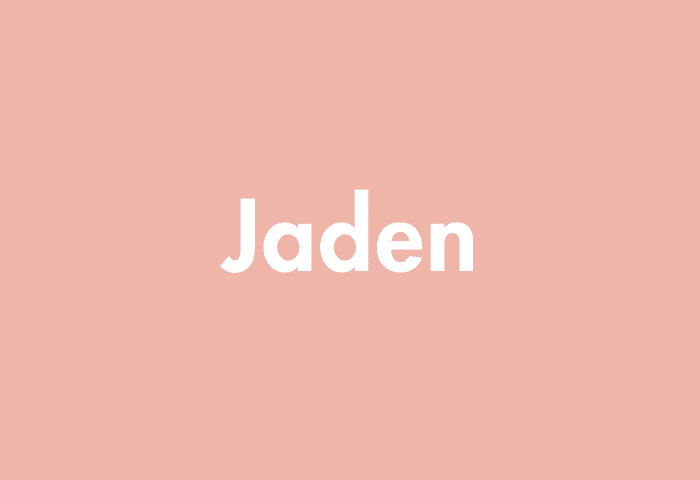 Jaden meaning