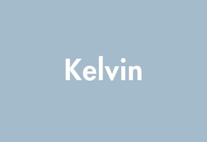 Kelvin meaning