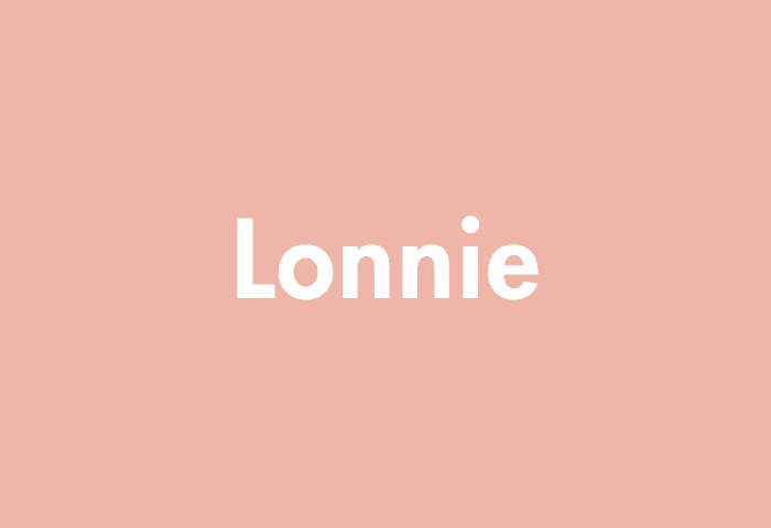 Lonnie meaning