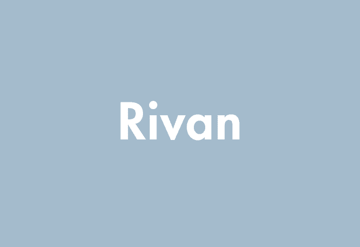 Rivan meaning