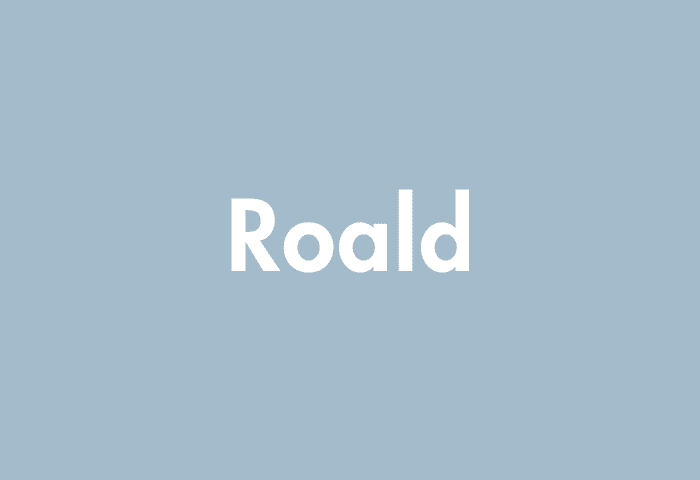 Roald meaning