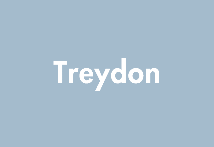 Treydon meaning