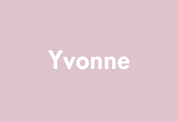 Yvonne meaning