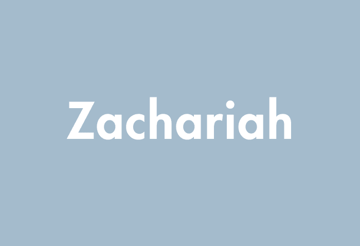 Zachariah meaning
