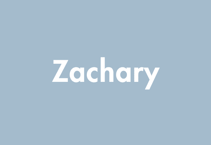 Zachary meaning