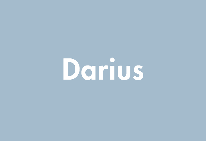 Darius meaning