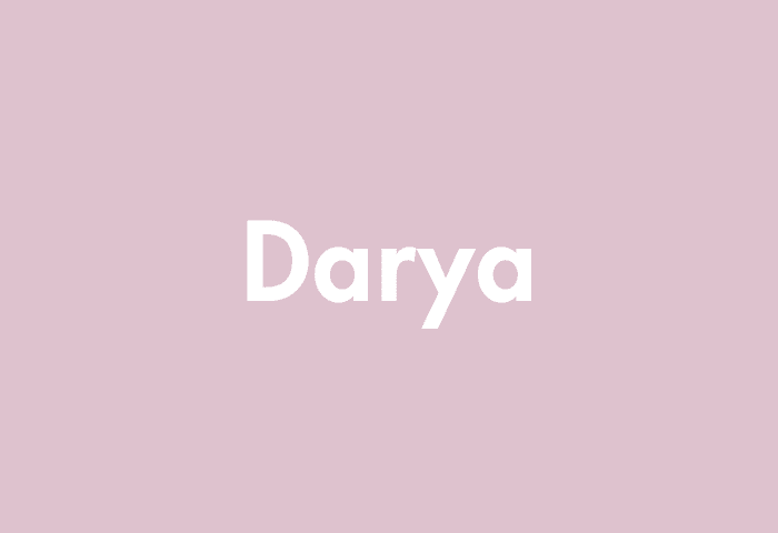 Darya meaning