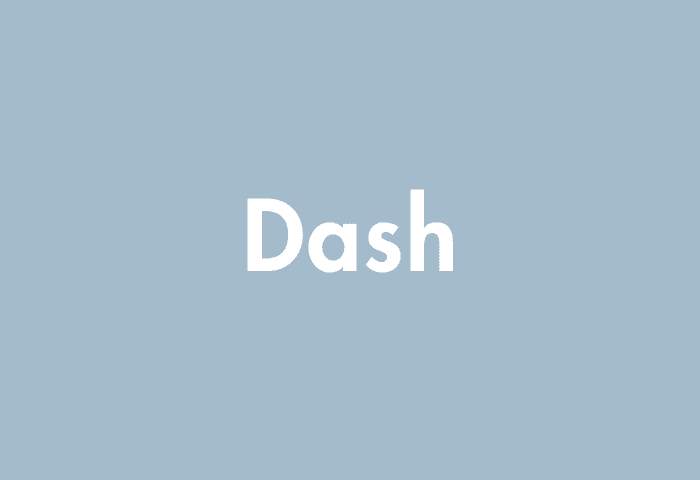 Dash meaning
