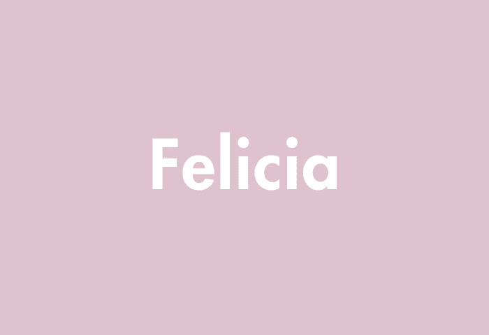 Felicia meaning