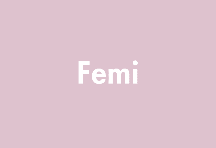 Femi meaning