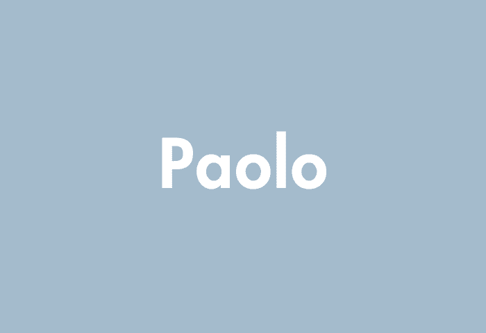 Paolo meaning