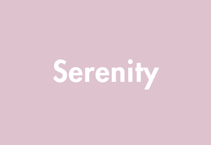 Serenity meaning