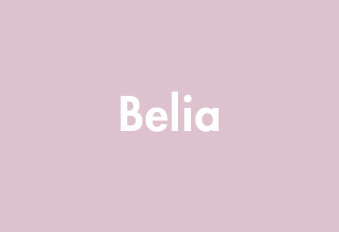 Belia meaning