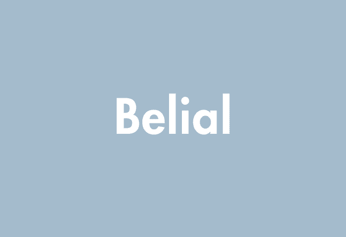 Belial meaning