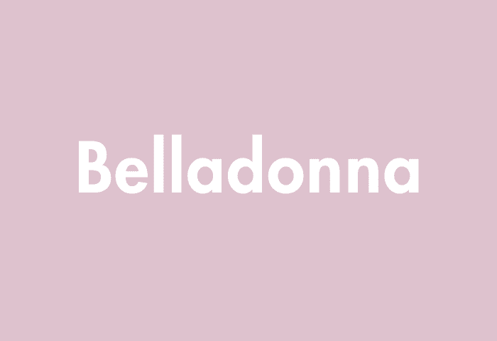 Belladonna meaning