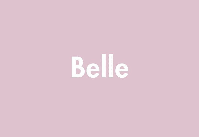 Belle meaning