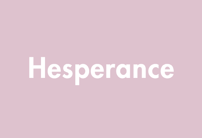 Hesperance meaning