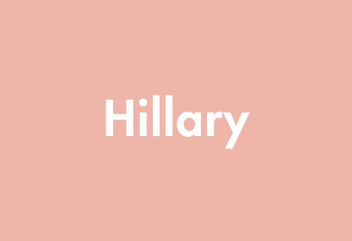 Hillary meaning