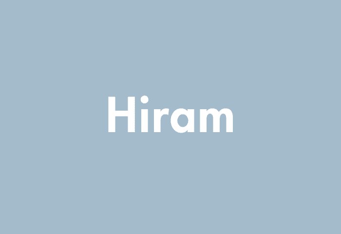 Hiram meaning