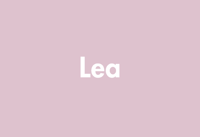 Lea meaning