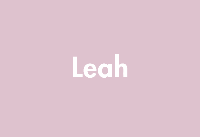 Leah meaning